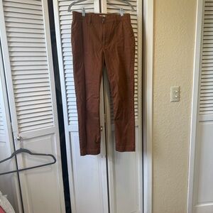 Kut from the Kloth Chris High-Rise Straight Leg Jeans - Rust